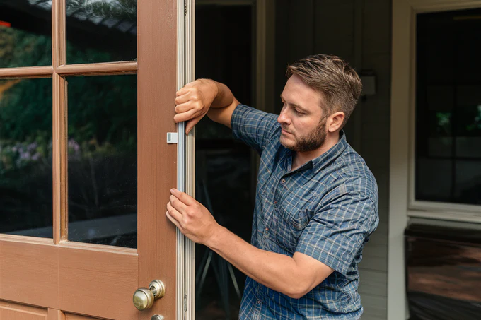 adding_a_weatherstrip_to_the_door